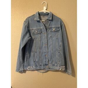 Women’s denim oversized jacket